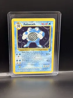 Poliwrath Base Set 2 Holo Rare Pokemon TCG Card 15/130 - Image 1