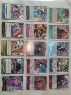 15 Rare Holo CP07 One Piece TCG 13 Japanese & 2 English Cards Mint Condition - Image 1