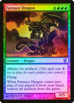 Furnace Dragon FOIL Darksteel NM Red Rare MAGIC THE GATHERING CARD ABUGames - Image 1