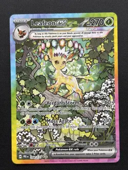 Pokemon Leafeon ex Full Art Promo Holo Stage 1 Card 144/131 - Image 1