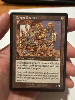 Urza's Saga Copper Gnomes Card MTG Magic: The Gathering LP/NM - Image 1