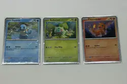Pokemon TCG 151 Bulbasaur Squirtle Charmander Poster Collection Promos Cards - Image 2