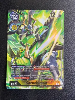 Kazuchimen BT7-041 SR Next Adventure - Digimon Card - Alt Alternative Art - Image 1