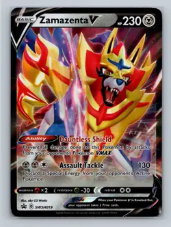 Pokemon SWSH: Sword & Shield Promo Cards #SWSH019 Zamazenta V Promo - Image 1