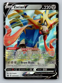 Pokemon SWSH: Sword & Shield Promo Cards #SWSH018 Zacian V - Image 1