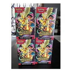 Pokemon Ascended Heroes POKEMON CENTER Booster Bundles Sealed X4 + 7 EX Cards! - Image 1