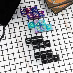 48 Pieces Keywords MTG Dice Counters Plus 1 Life Counter Dice Abilities Creature - Image 2