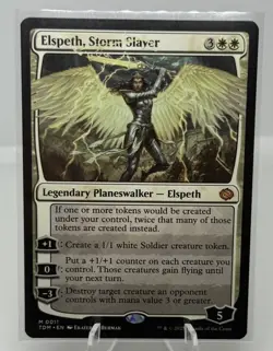 MTG Elspeth, Storm Slayer Mythic Rare Planeswalker NM Magic the Gathering 11 - Image 1