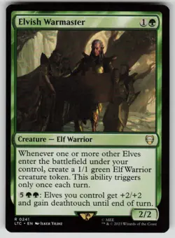 Elvish Warmaster Commander: The Lord of the Rings 241 MTG NM - Image 1