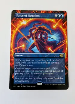 Force Of Negation (Borderless Foil) | MTG Double Masters 2022 346 Near Mint Rare - Image 1