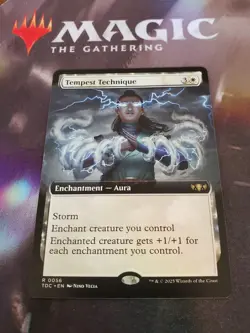 Mtg. Tempest Technique. Extended Art. Commander: Tarkir: Dragonstorm. Nm - Image 1