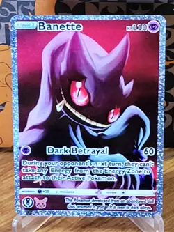 Pokemon Banette Anima Waifu Sexy Doujin ACG DIY Full Art Card Holo - Image 1