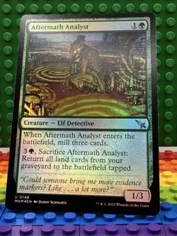 1x Aftermath Analyst FOIL - #148 - Murders at Karlov Manor (MKM) - NM - MTG RARE - Image 2