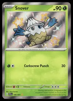 Pokemon Cards Snover 100/091 Paldean Fates Shiny Rare NM - Image 1
