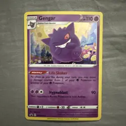 Pokemon Gengar SWSH052 SWSH: Sword & Shield Black Star Promo Cards Holo NM - Image 1