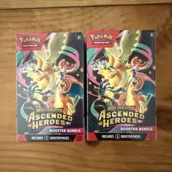 Pokemon Mega Evolution Ascended Heroes Booster Bundle Lot of 2 Dragonite Ho-Oh - Image 1