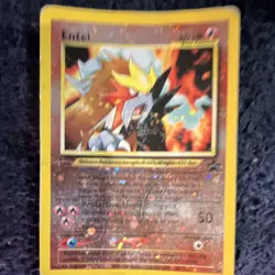 Pokemon TCG Entei Holo Rare Basic Card Number 34 80 HP English Card used - Image 1