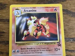 Pokemon Wotc Black Star Promo # 6 ARCANINE,,not played - Image 2