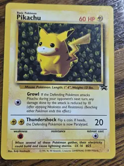Pokemon Wotc Black Star Promo #1/53 IVY PIKACHU never played - Image 1