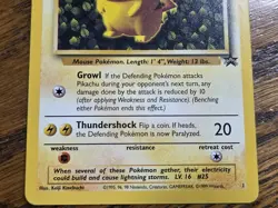 Pokemon Wotc Black Star Promo #1/53 IVY PIKACHU never played - Image 3