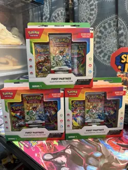 Pokemon TCG First Partner Illustration Collection Series 1 Factory Sealed Lot 3x - Image 1