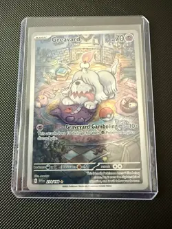 Pokemon Greavard 214/198 SV01 Scarlet & Violet Illustration Rare Full Art Holo - Image 3