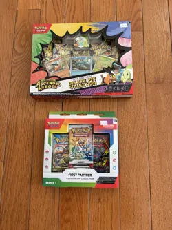 SEALED Pokemon Ascended Heroes First Partner Deluxe Pin Collection+ILL COLLECTIO - Image 1