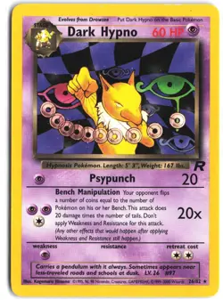Dark Hypno 26/82 Rare Team Rocket Pokemon Unlimited - Image 1