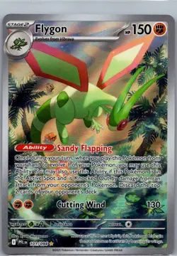 Flygon 101/094 Illustration Rare Phantasmal Flames Pokemon Holo Near Mint - Image 1
