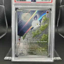 2025 Pokemon White Flare Litwick #101 IR EN Graded PSA 9 - Image 3