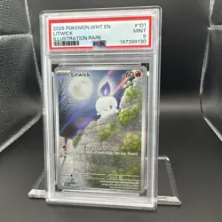 2025 Pokemon White Flare Litwick #101 IR EN Graded PSA 9 - Image 5