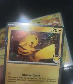 Pikachu 051/162 Stamped 2026 Pokemon Day Promo Heart Swirl - Image 1