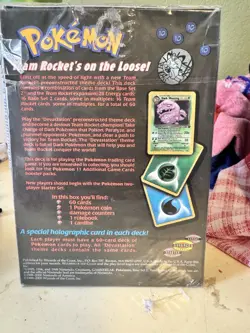 Pokemon Team Rocket Devastation Theme Deck Wizards Of The Coast WOTC Open Box NM - Image 3