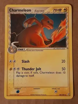 Pokemon Charmeleon 30/100 Crystal Guardians NM See Pictures - Image 1