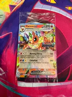 Flareon ex 014/131 Prismatic Evolutions Stamped Sealed Promo Pokemon TCG - Image 1