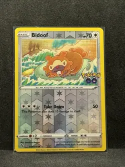 DITTO Bidoof 059/078 Pokemon GO Reverse Holo 70 HP Komiya - Image 1