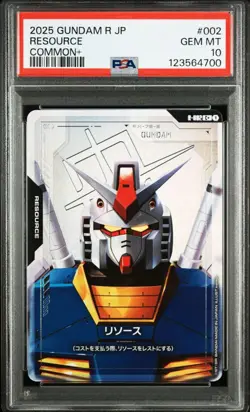 Gundam Resource 002 PSA10 Trading Card Gem Mint 10 Gundam Card Japanese - Image 2