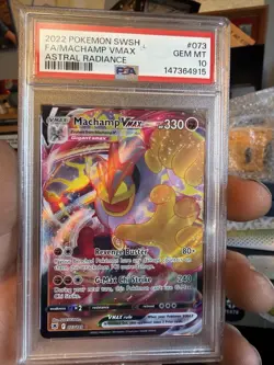 2022 Pokemon Machamp VMAX 073/189 Astral Radiance PSA 10 GEM MINT - Image 1