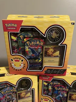 Pokemon TCG Pokemon Day 2026 30th Anniversry Box Pikachu Promo Booster Lot Of 3 - Image 2