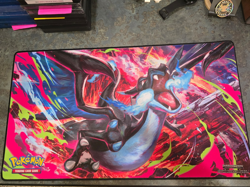 Pokemon Phantasmal Flames Charizard MEGA X UPC Play Mat - Rubber Playmat - Image 1