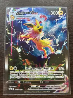 Pokemon Jolteon VMAX SWSH184 Promo Full Art Black Star Holo Sword & Shield 2021 - Image 2