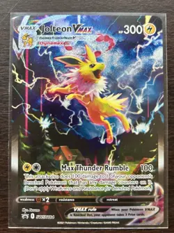 Pokemon Jolteon VMAX SWSH184 Promo Full Art Black Star Holo Sword & Shield 2021 - Image 3