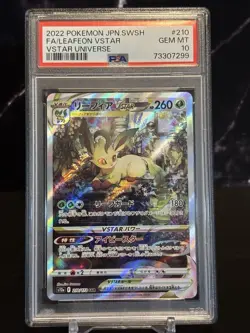 2022 POKEMON JPN SWORD & SHIELD VSTAR UNIVERSE FULL ART/LEAFEON VSTAR PSA 10 - Image 1