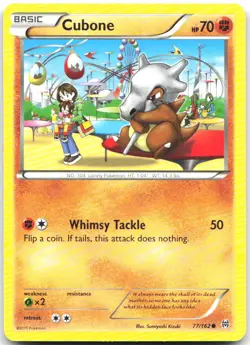 Cubone 77/162 Common BREAKthrough Pokemon Near Mint - Image 1