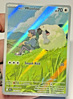 Pokemon Hop's Wooloo 170/159 FULL ART Journey Together Holo NM - Image 3