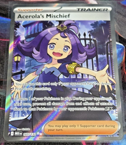 2025 Pokemon Acerola's Mischief FULL ART ULTRA RARE #165/132 NM Mega Evolution - Image 1