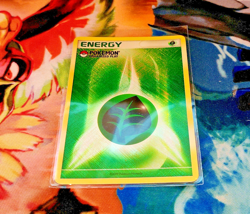 Grass Energy • Crosshatch Holo Pokemon Organized Play Promo • 2009 - Image 1