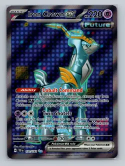 Pokemon SV05: Temporal Forces #191/162 Iron Crown ex - Image 1