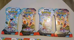 Pokemon TCG Stellar Crown x5 1 Pack Blisters & x4 Sleeved Boosters New & Sealed - Image 2