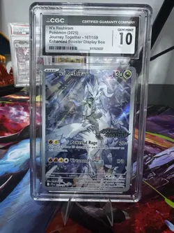 Pokemon TCG N's Reshiram 167/159 Journey Together Stamped CGC Gem Mint 10 - Image 1